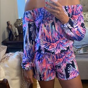 Lilly Pulitzer Off-The-Shoulder Romper